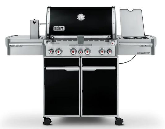 Weber Summit E-470 Propane Gas Grill With Rotisserie, Sear Burner & Side Burner - Black - 7171001